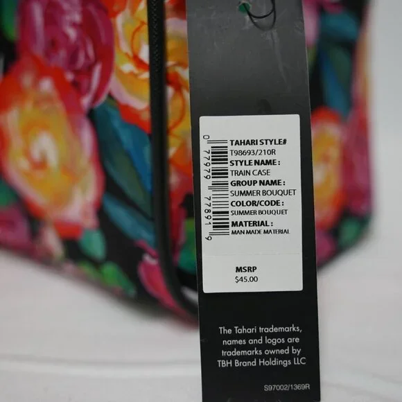 Tahari Floral Makeup Bag - Picture 3 of 4